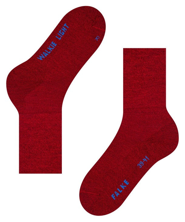 【FALKE】FALKE 16486 WALKIE LIGHT SOCKS - SCARLET / ファルケ ウォーキーライト ソックス 赤