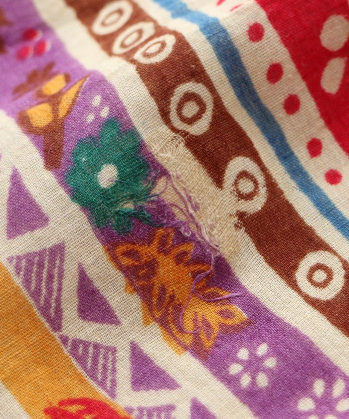 VINTAGE INDIAN COTTON SKIRT - 1 - A'r139 Kamakura