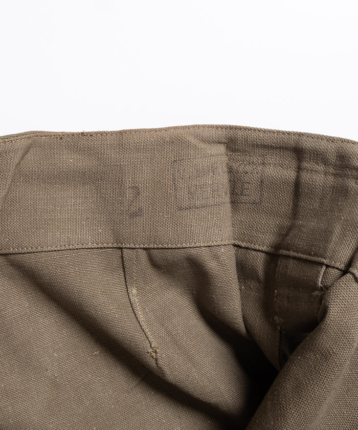 1940-50's FRENCH ARMY MOTORCYCLE PANTS DEAD STOCK - 1