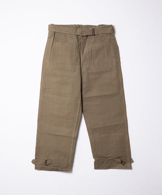 1940-50's FRENCH ARMY MOTORCYCLE PANTS DEAD STOCK - 2