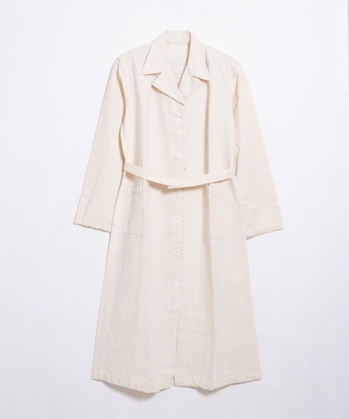 1940's FRENCH MILITARY S.S.A. HOSPITAL COAT DEADSTOCK