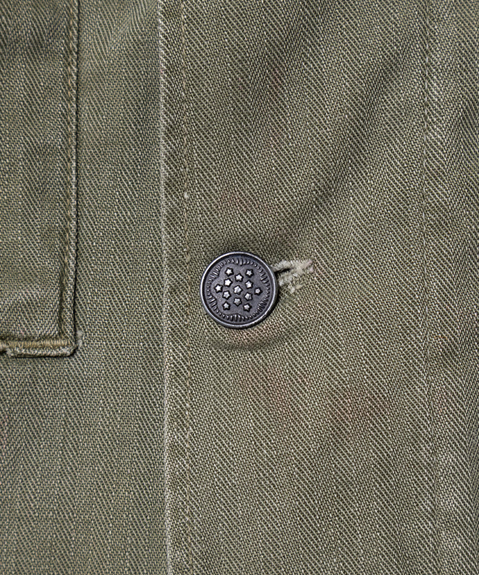1940's US ARMY M43 HBT JACKET 13 STAR BUTTON - 1