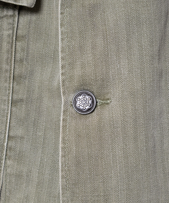 1940's US ARMY M43 HBT JACKET 13 STAR BUTTON - 2
