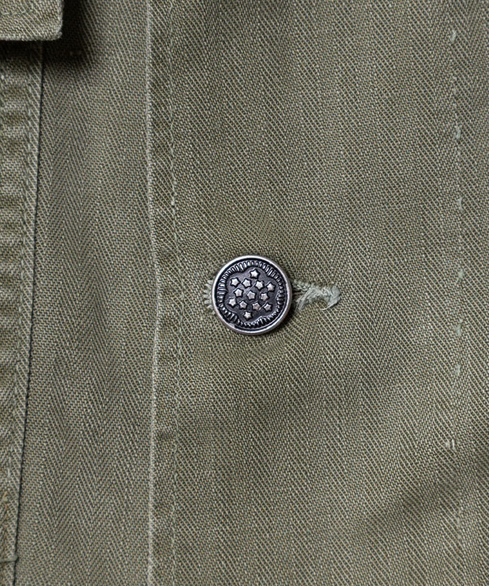 1940's US ARMY M43 M47 HBT JACKET 13 STAR BUTTON