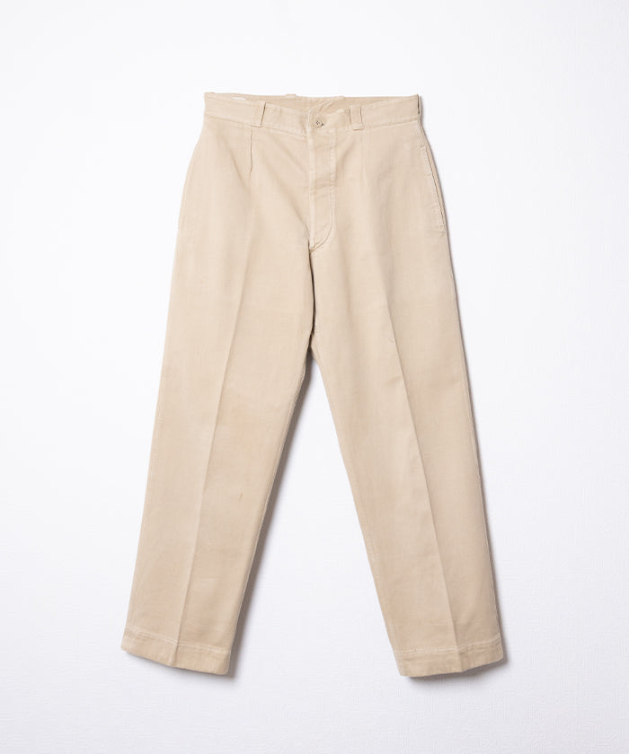 M52 後期 French Army チノ 1950-60's FRENCH ARMY M52 CHINO PANTS - 23 / フランス軍 M52 チノパンツ