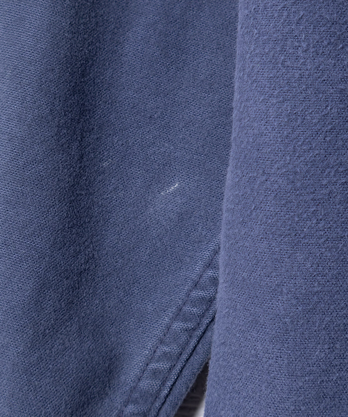 1980's EDDIE BAUER CHAMOIS SHIRT MADE IN USA - NAVY