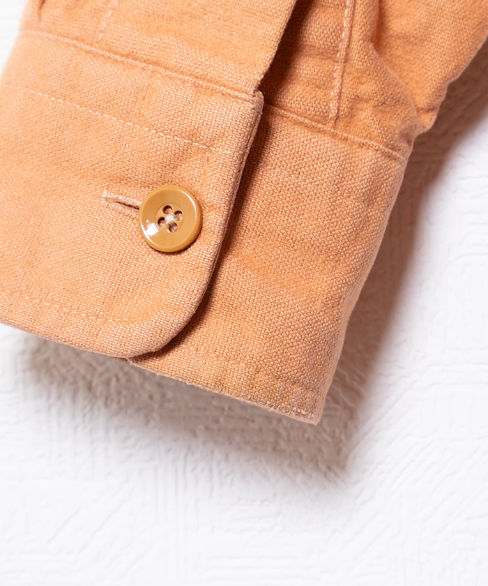 1980's L.L.BEAN CHAMOIS SHIRT MADE IN USA - PEACH
