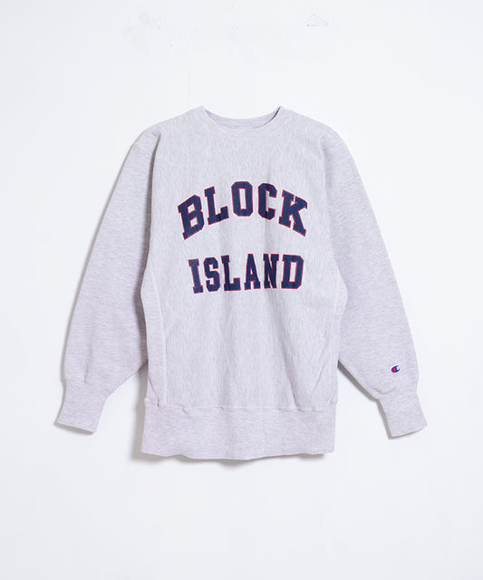 Sweat-shirt de tissage inversé des années 1990 fabriqué à USA Block Island