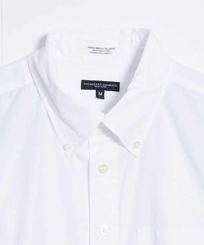 【ENGINEERED GARMENTS】19 CENTURY BD SHIRT 100'S 2PLY BROAD CLOTH - WHITE / エンジニアドガーメンツ ボタンダウンシャツ アメリカ製 2025AW 2025秋冬 正規取扱店 神奈川 鎌倉 オンラインショップ 通販