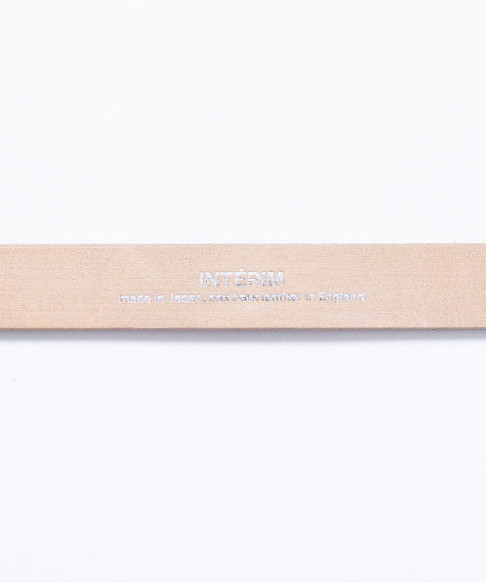 【INTÉRIM】25mm OAK BARK LEATHER BELT / インテリム 25mm幅 オークバークレザーベルト 正規取扱店 神奈川 鎌倉 オンラインショップ