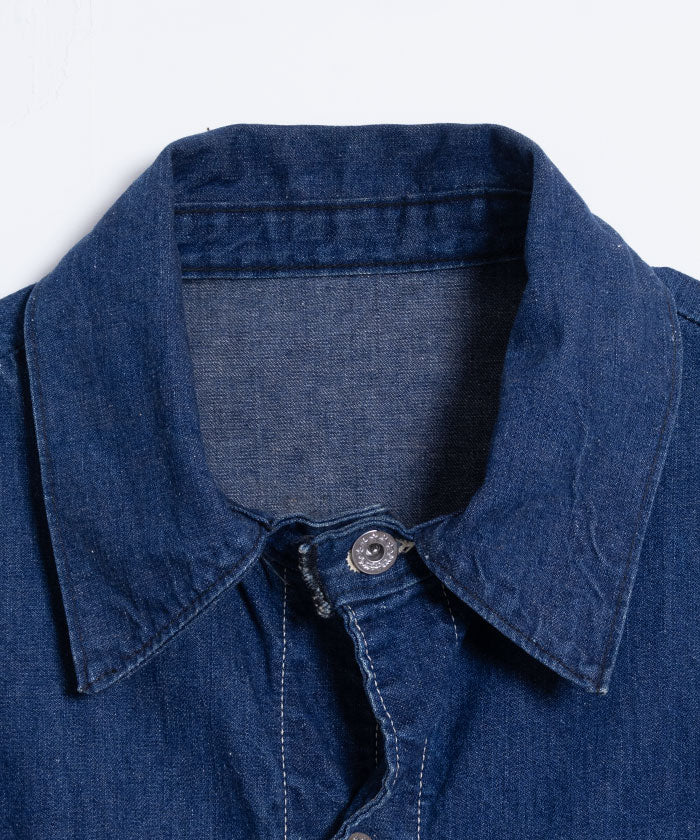 1940~50’s USA DENIM COVERALL / アメリカ 大戦 デニム カバーオール sanforized 1940年代 古着 ヴィンテージ ビンテージ デニムジャケット 大きいサイズ 通販 オンラインショップ