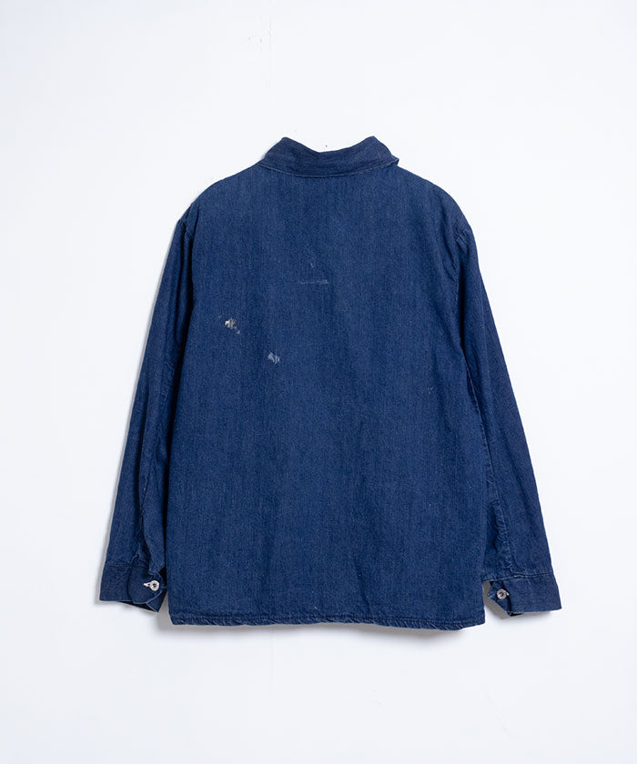 1940~50’s USA DENIM COVERALL / アメリカ 大戦 デニム カバーオール sanforized 1940年代 古着 ヴィンテージ ビンテージ デニムジャケット 大きいサイズ 通販 オンラインショップ