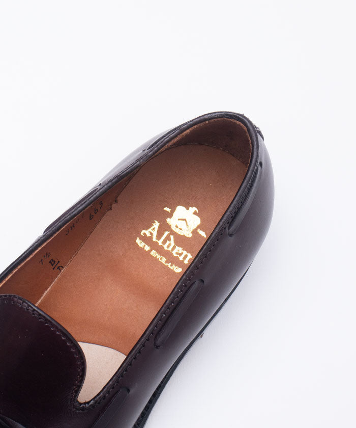 Alden 663 TASSEL MOCCASIN LOAFER CALF BURGUNDY - A'r139 Kamakura