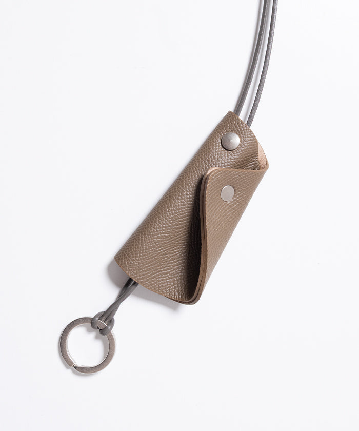 【HAAL】AMULET KEY CLOCHETE - GRAY / ハール アミュレット キークロシェット キーネックレス レザー 2025AW 2025秋冬 正規取扱店 神奈川 鎌倉 オンラインショップ 通販