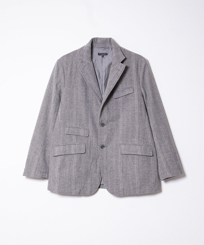 ANDOVER JACKET WOOL STRIPED HB - LT GREY