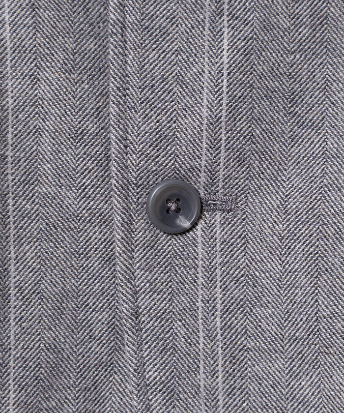 ANDOVER JACKET WOOL STRIPED HB - LT GREY