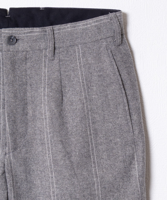 ANDOVER PANT WOOL STRIPED HB - LT GREY