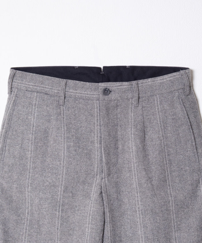 ANDOVER PANT WOOL STRIPED HB - LT GREY
