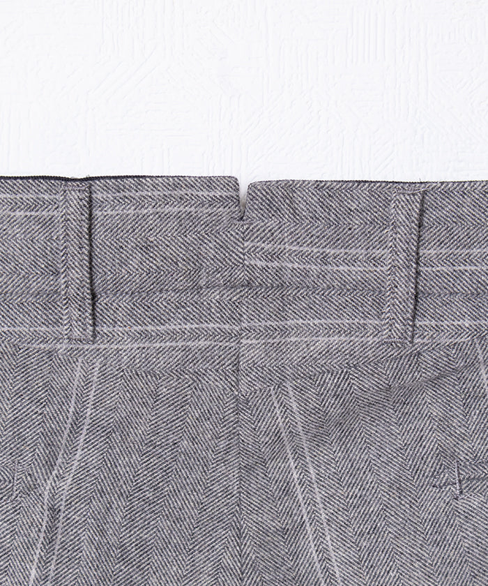 ANDOVER PANT WOOL STRIPED HB - LT GREY