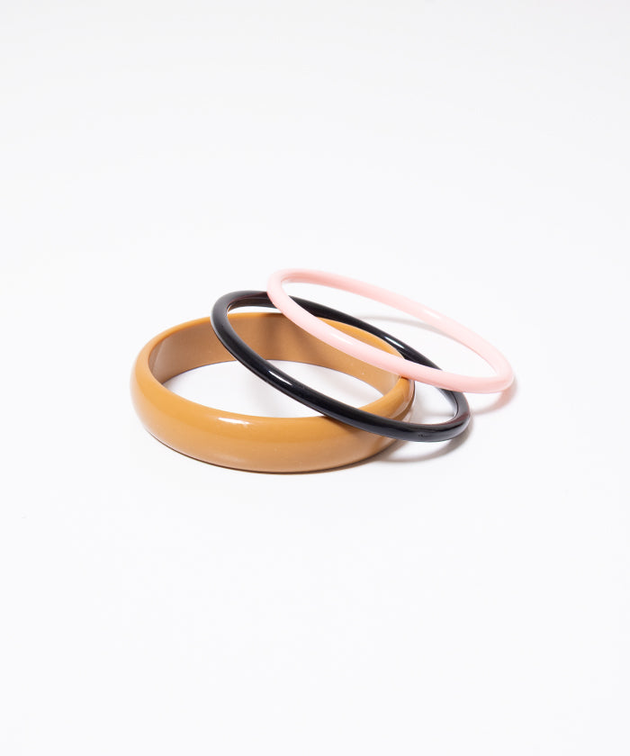ARMREIFEN BRACELETS - MOCCA BLACK BLUSH - A'r139 Kamakura