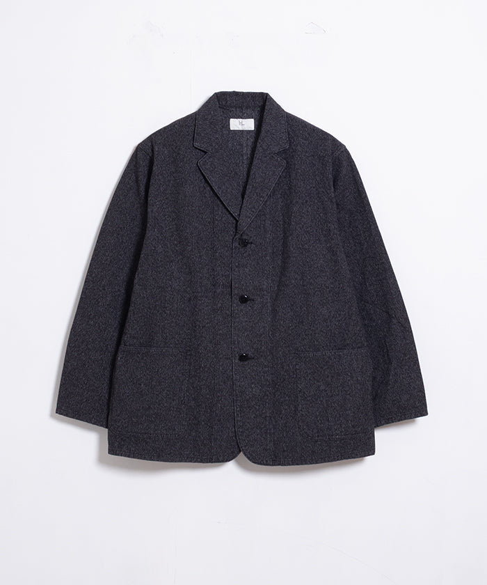 【HERILL】BLACK CHAMBRAY WORK JACKET / ヘリル ブラックシャンブレー ワークジャケット 2025AW 2025秋冬 正規取扱店 神奈川 鎌倉 オンラインショップ 通販