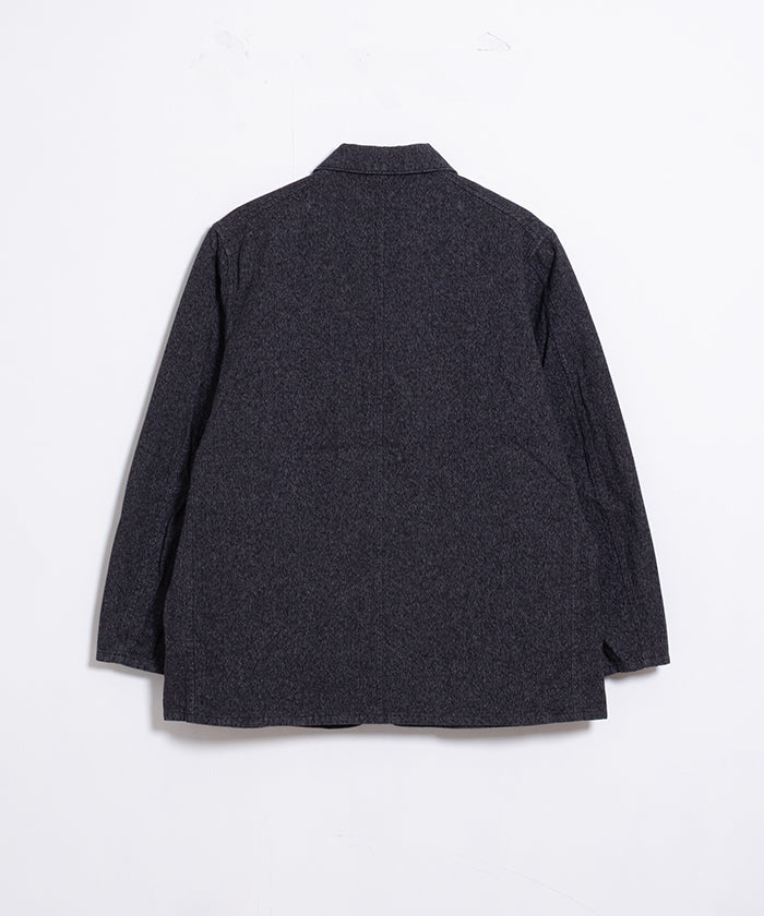 【HERILL】BLACK CHAMBRAY WORK JACKET / ヘリル ブラックシャンブレー ワークジャケット 2025AW 2025秋冬 正規取扱店 神奈川 鎌倉 オンラインショップ 通販