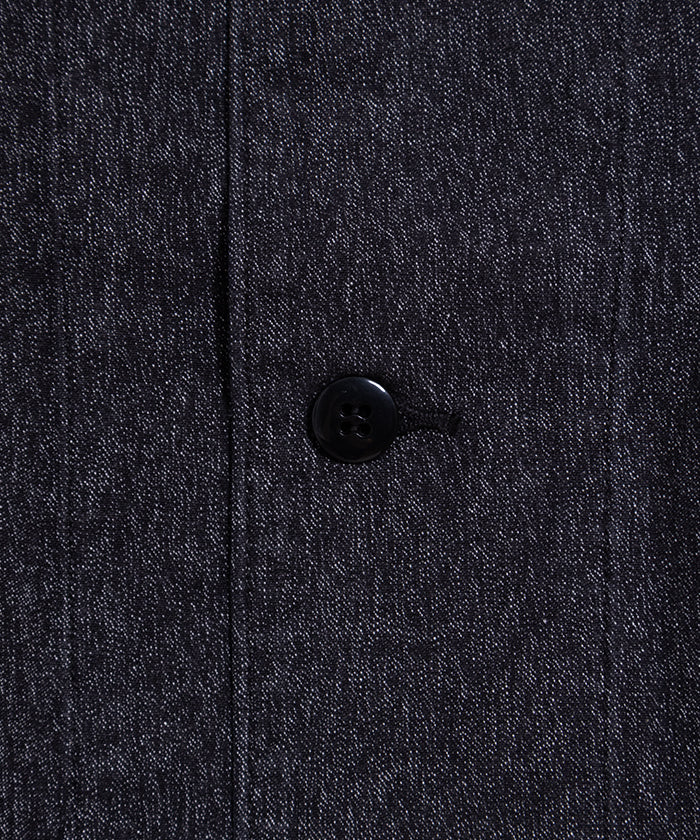 【HERILL】BLACK CHAMBRAY WORK JACKET / ヘリル ブラックシャンブレー ワークジャケット 2025AW 2025秋冬 正規取扱店 神奈川 鎌倉 オンラインショップ 通販
