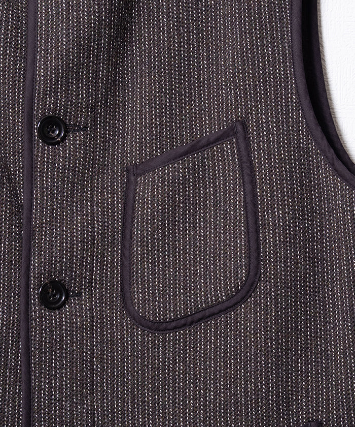 【AUBERGE】BROWN - OX GREY / オーベルジュ ブラウン ブラウンズビーチベスト 2025AW 2025秋冬 正規取扱店 神奈川 鎌倉 オンラインショップ 通販