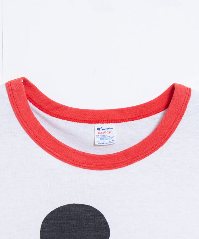 1980's CHAMPION RINGER TEE MICKEY MOUSE ABAC / チャンピオン リンガーTシャツ ミッキーマウス ヴィンテージ ビンテージ 古着 XLサイズ 通販 オンラインショップ 神奈川 鎌倉