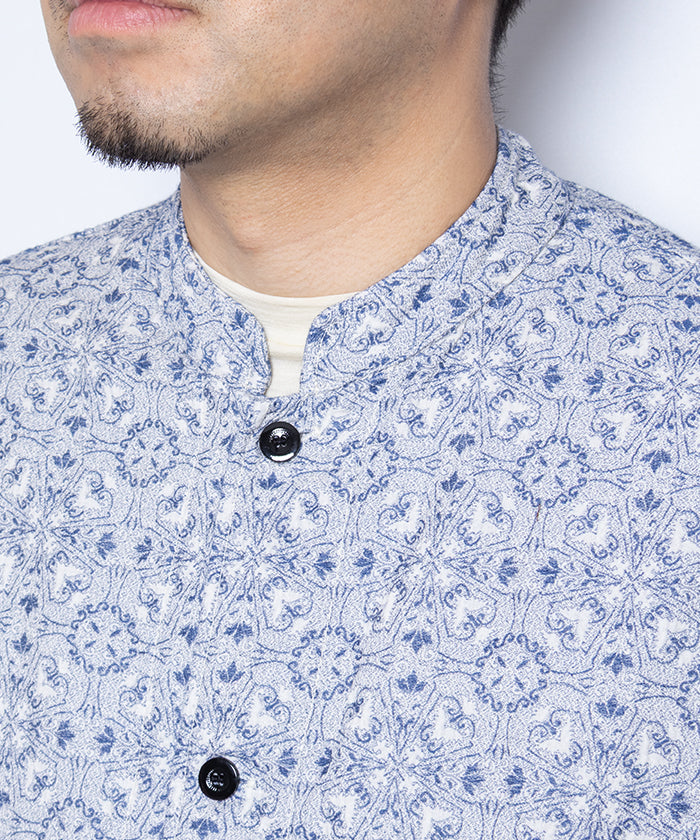 【OUTIL】CHEMISIER ARLEY / ウティ ジャカードフレンチシャツ スタンドカラー 2025SS 2025春夏 正規取扱店 神奈川 鎌倉 オンラインショップ 通販