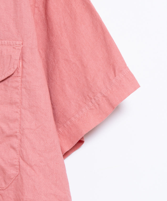 【OUTIL】CHEMISIER COLETTA - PINK / ウティ シュミジエ コレット 開襟シャツ ピンク 2025SS 2025春夏 コットンリネン 半袖シャツ 正規取扱店 神奈川 鎌倉オンラインショップ 通販