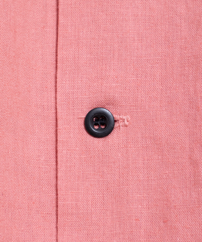 【OUTIL】CHEMISIER COLETTA - PINK / ウティ シュミジエ コレット 開襟シャツ ピンク 2025SS 2025春夏 コットンリネン 半袖シャツ 正規取扱店 神奈川 鎌倉オンラインショップ 通販