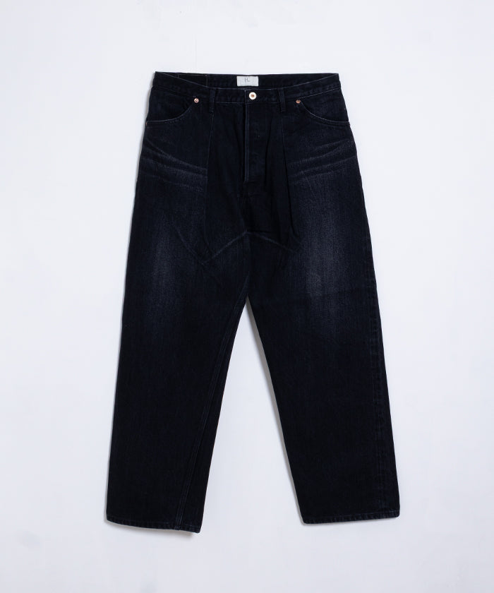 【HERILL】CIOTA DENIM 4PK - BLACK VINTAGE WORN / ヘリル シオタデニム 4ポケット ブラックインディゴヴィンテージ加工 2025AW 正規取扱店 神奈川 鎌倉 オンラインショップ 通販