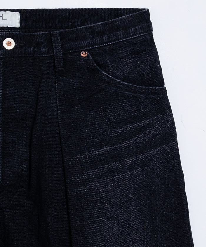 【HERILL】CIOTA DENIM 4PK - BLACK VINTAGE WORN / ヘリル シオタデニム 4ポケット ブラックインディゴヴィンテージ加工 2025AW 正規取扱店 神奈川 鎌倉 オンラインショップ 通販
