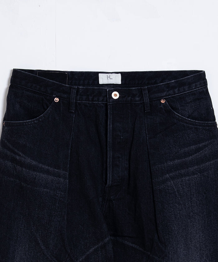 【HERILL】CIOTA DENIM 4PK - BLACK VINTAGE WORN / ヘリル シオタデニム 4ポケット ブラックインディゴヴィンテージ加工 2025AW 正規取扱店 神奈川 鎌倉 オンラインショップ 通販