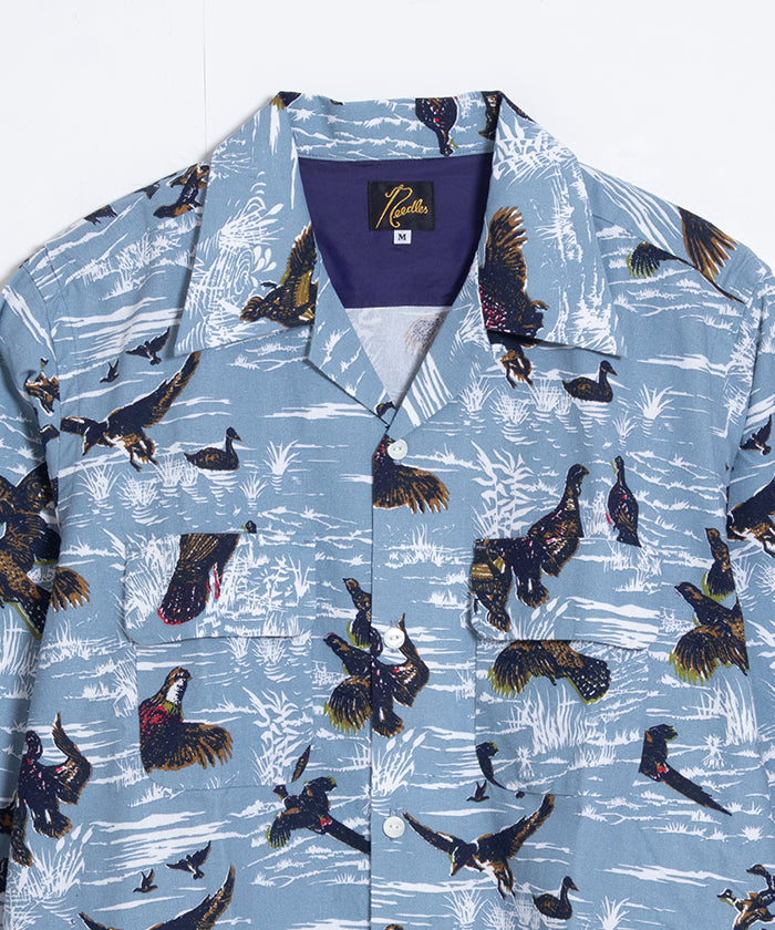 【Needles】CLASSIC SHIRT PRINTED FLANNEL BIRD - BLUE / ニードルズ クラシックシャツ プリンテッド フランネル バード 2025AW 2025秋冬 正規取扱店 神奈川 鎌倉 オンラインショップ 通販