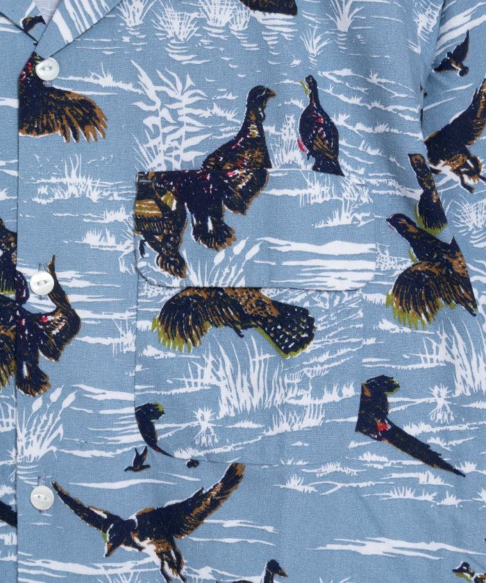 【Needles】CLASSIC SHIRT PRINTED FLANNEL BIRD - BLUE / ニードルズ クラシックシャツ プリンテッド フランネル バード 2025AW 2025秋冬 正規取扱店 神奈川 鎌倉 オンラインショップ 通販