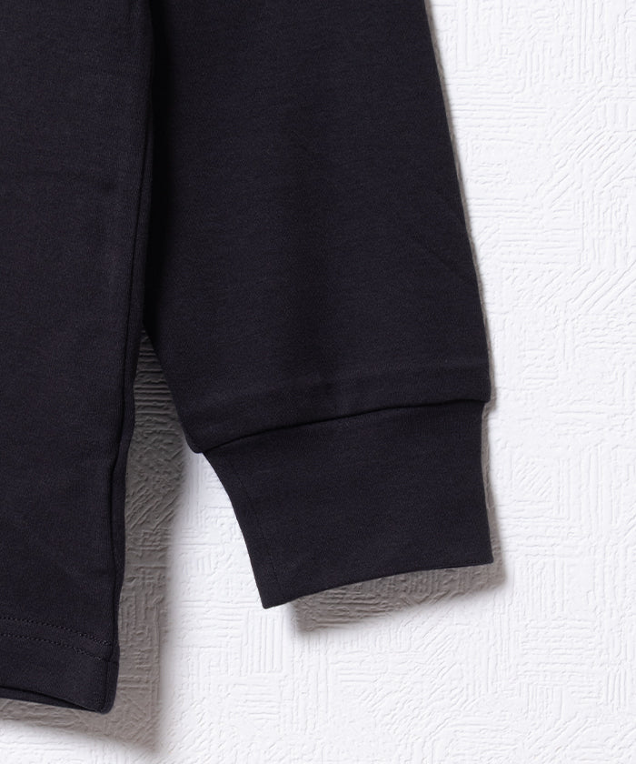 COTTON PLAIN TURTLENECK - BLACK