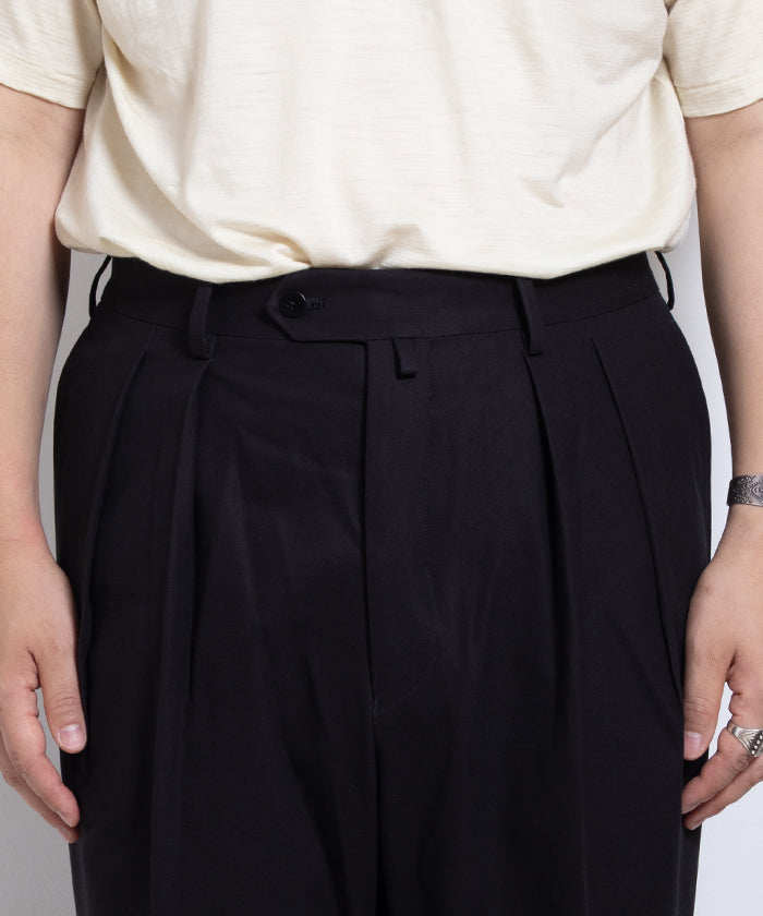 【NEAT】COTTON TWILL FLARE - BLACK / ニート コットンツイル フレア ブラック 2025AW 2025秋冬 正規取扱店 神奈川 鎌倉 オンラインショップ 通販