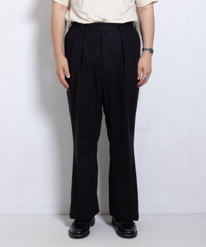 【NEAT】COTTON TWILL FLARE - BLACK / ニート コットンツイル フレア ブラック 2025AW 2025秋冬 正規取扱店 神奈川 鎌倉 オンラインショップ 通販