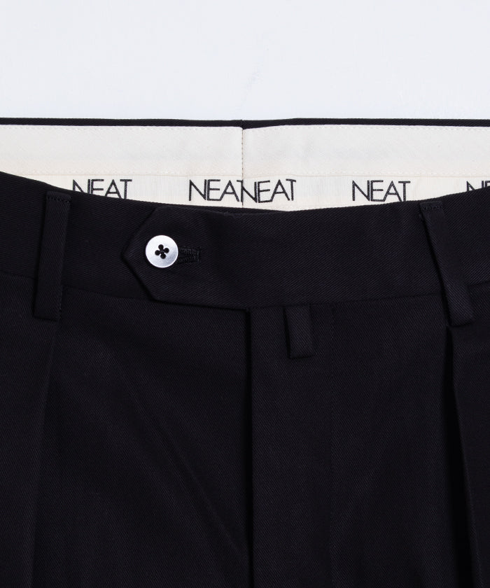 【NEAT】COTTON TWILL FLARE - BLACK / ニート コットンツイル フレア ブラック 2025AW 2025秋冬 正規取扱店 神奈川 鎌倉 オンラインショップ 通販
