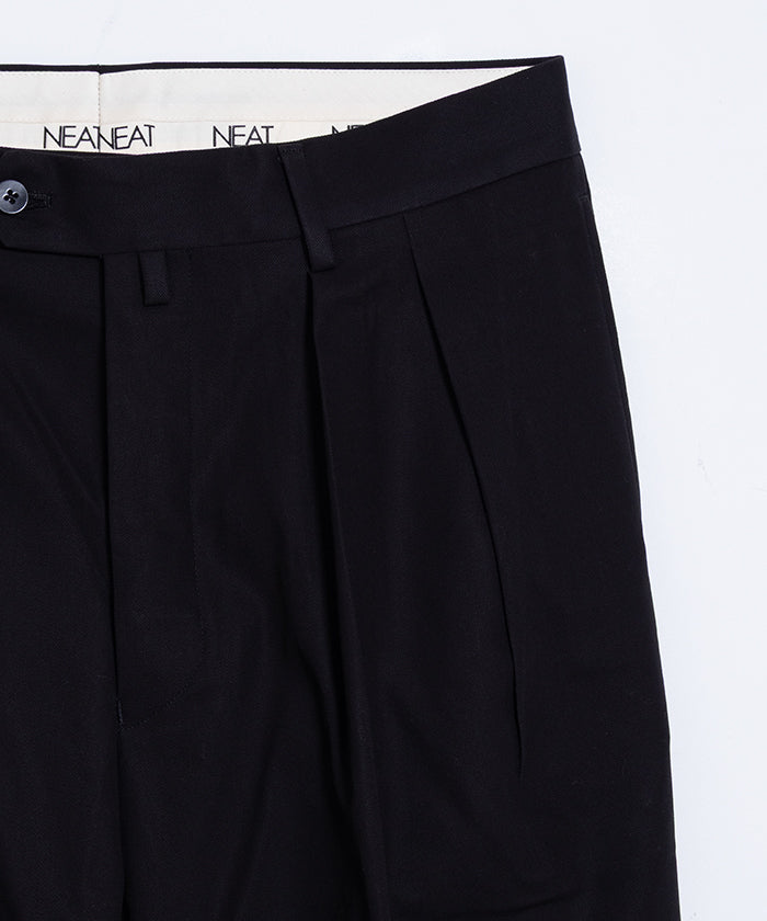 【NEAT】COTTON TWILL FLARE - BLACK / ニート コットンツイル フレア ブラック 2025AW 2025秋冬 正規取扱店 神奈川 鎌倉 オンラインショップ 通販