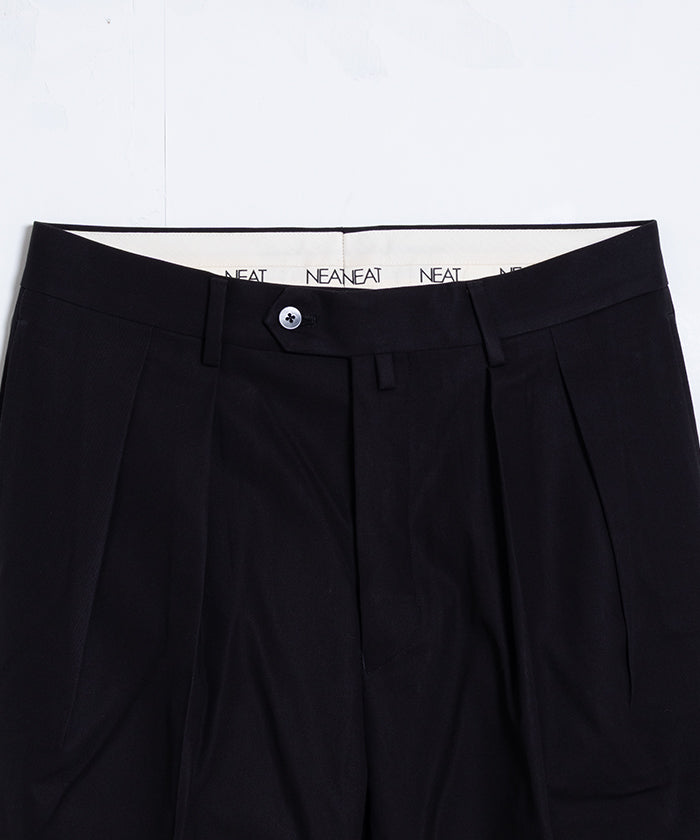 【NEAT】COTTON TWILL FLARE - BLACK / ニート コットンツイル フレア ブラック 2025AW 2025秋冬 正規取扱店 神奈川 鎌倉 オンラインショップ 通販
