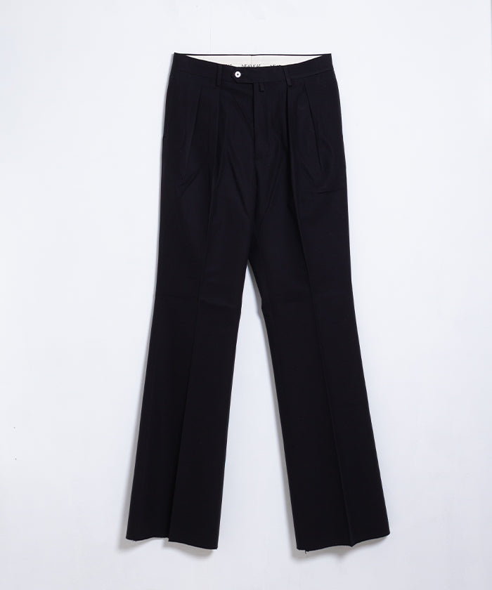【NEAT】COTTON TWILL FLARE - BLACK / ニート コットンツイル フレア ブラック 2025AW 2025秋冬 正規取扱店 神奈川 鎌倉 オンラインショップ 通販