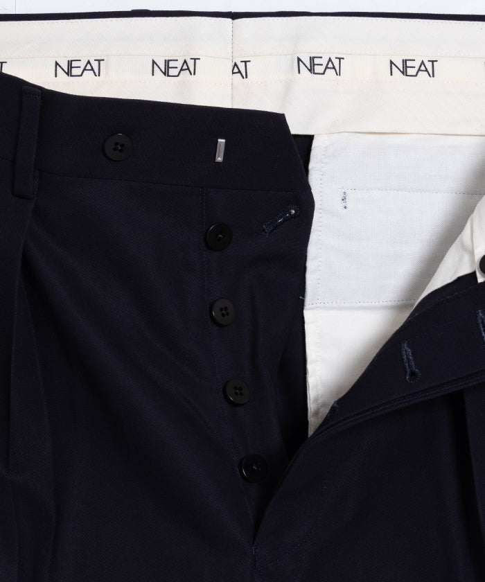 【NEAT】COTTON TWILL FLARE - NAVY / ニート コットンツイル フレア ネイビー 2025AW 2025秋冬 正規取扱店 神奈川 鎌倉 オンラインショップ 通販