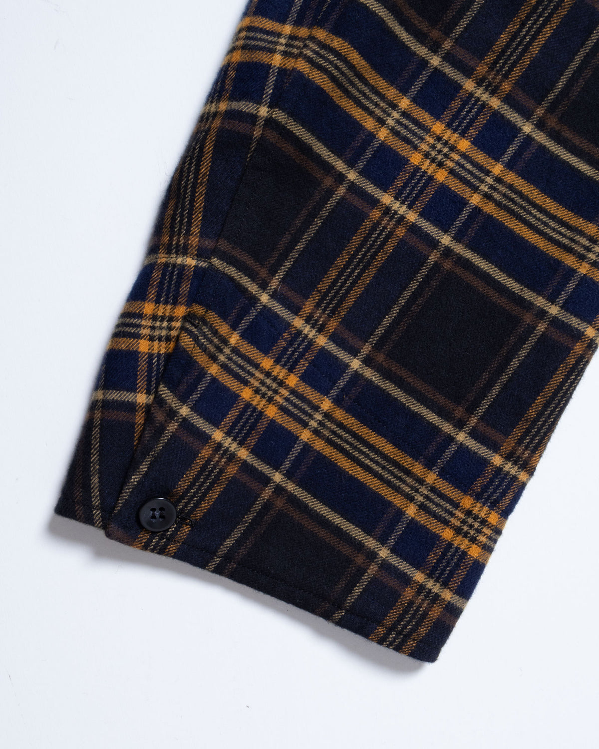 COVERALL JKT FLANNEL CHECK - NVY x YLW
