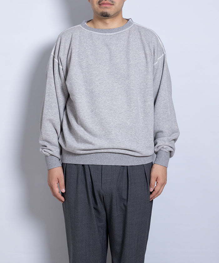 CREW NECK SWEAT SHIRTS - TOP GREY