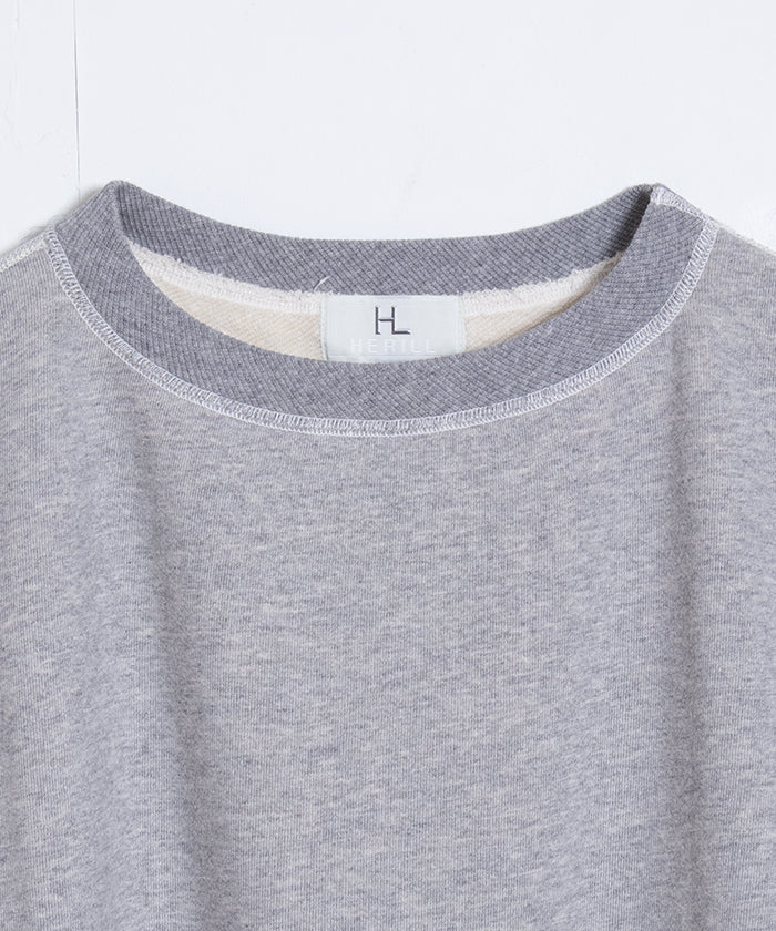 【HERILL】CREW NECK SWEAT SHIRTS - TOP GREY / ヘリル クルーネック スウェットシャツ トップグレー 2025AW 2025秋冬 正規取扱店 神奈川 鎌倉 オンラインショップ 通販