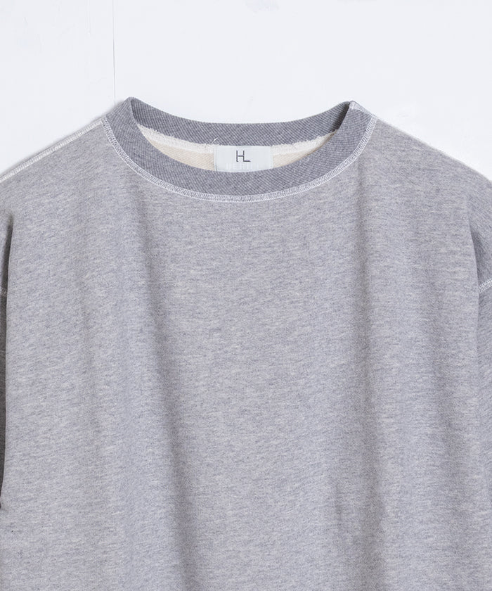 【HERILL】CREW NECK SWEAT SHIRTS - TOP GREY / ヘリル クルーネック スウェットシャツ トップグレー 2025AW 2025秋冬 正規取扱店 神奈川 鎌倉 オンラインショップ 通販