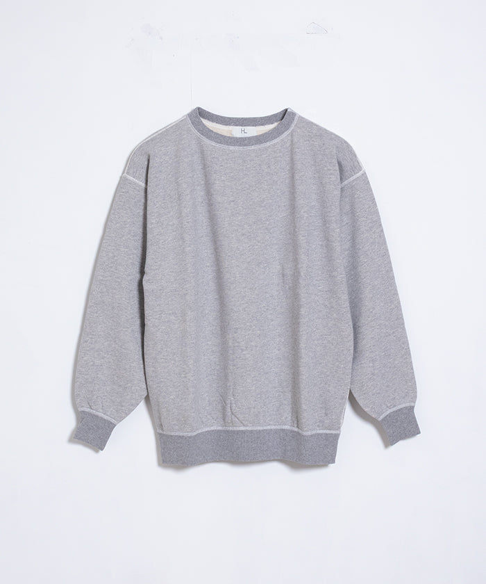 【HERILL】CREW NECK SWEAT SHIRTS - TOP GREY / ヘリル クルーネック スウェットシャツ トップグレー 2025AW 2025秋冬 正規取扱店 神奈川 鎌倉 オンラインショップ 通販
